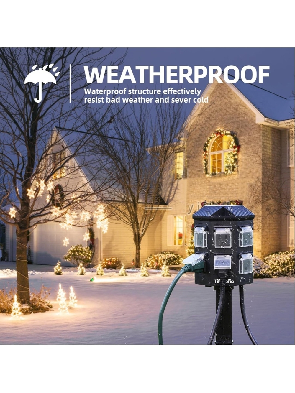 TiFFCOFiO Outdoor Power Stake Timer, 100FT Remote Control - Picture 9 of 10